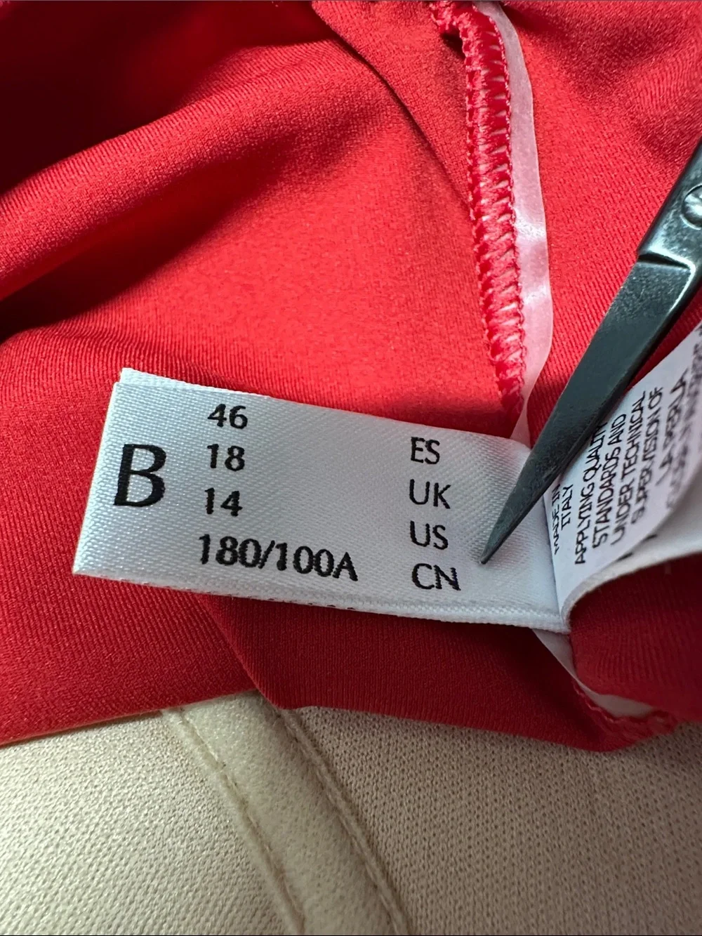 La Perla Anna Club Red One Piece Swimsuit Sz 14 B